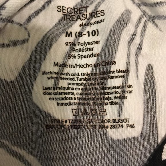 Secret Treasures Black and White Floral Dress - Picture 10 of 10